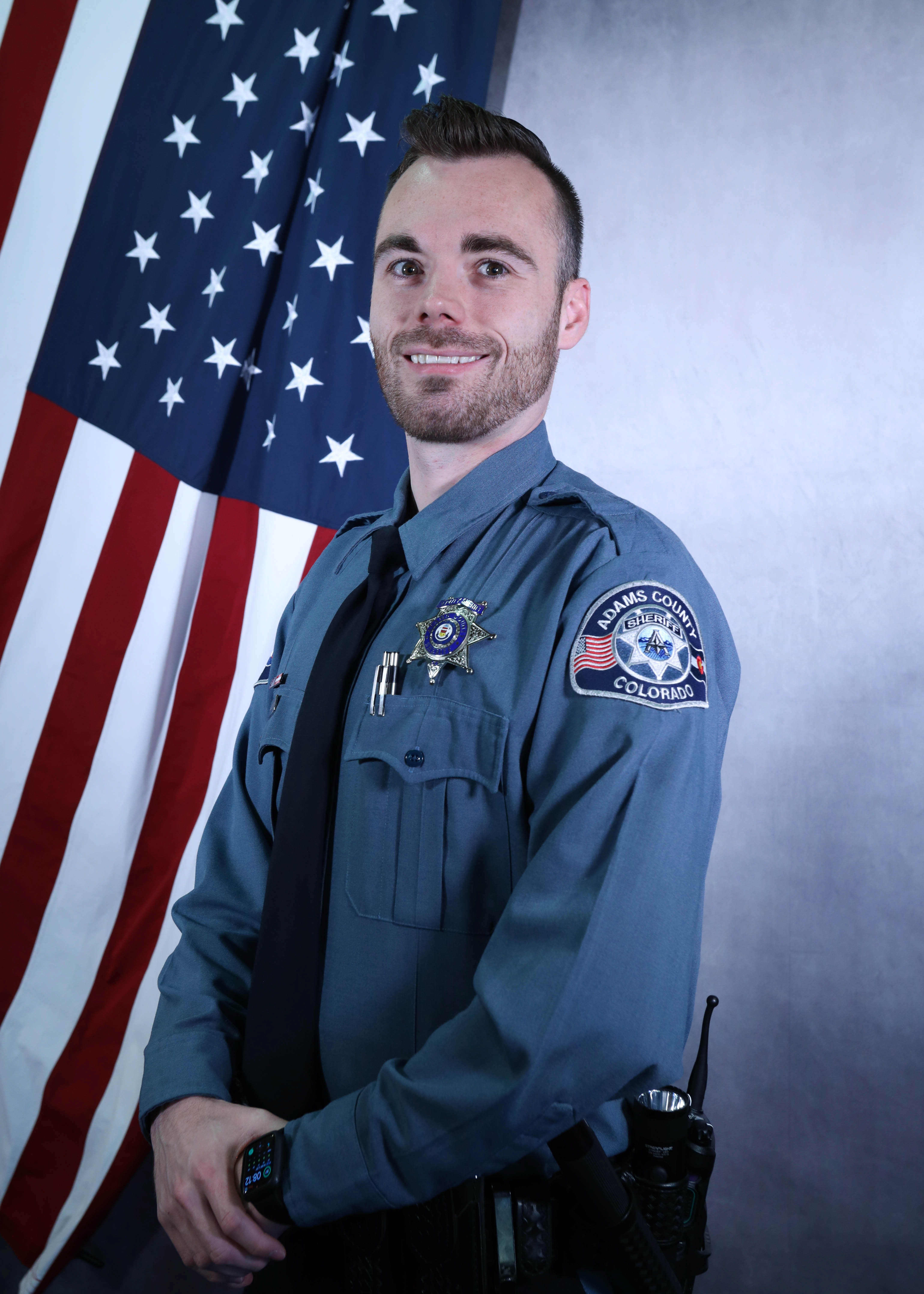 Agency photo of Deputy Garner, the Adams County Sheriff's Office recruiter.